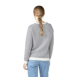Best Klitmøller Elaine Knit Sweater, dame (Cream Navy) Dame Overdele·Striktrøjer & Sweaters