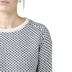 Best Klitmøller Elaine Knit Sweater, dame (Cream Navy) Dame Overdele·Striktrøjer & Sweaters