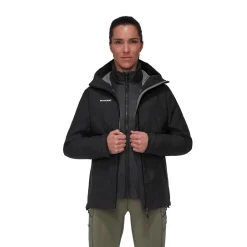 Best Alto Light 3in1 HS Hooded Jakke, dame (Black) Dame Jakker·Overgangsjakke|Jakker·Dun- & Fiberjakker