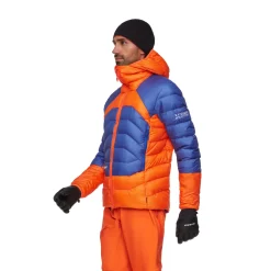Discount Eiger Nordwand Light Down IN Hooded Dunjakke, herre (Black / Orange) Regntøj·|Jakker·Skijakker