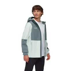 Sale Linard Guide HS Hooded Skaljakke, herre (Silver Sage) Regntøj·|Jakker·Vindjakke