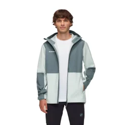 Sale Linard Guide HS Hooded Skaljakke, herre (Silver Sage) Regntøj·|Jakker·Vindjakke