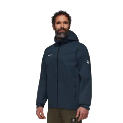 New Linard Guide HS Hooded Jakke, herre (Marine) Regntøj·|Jakker·Regnjakker