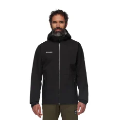Outlet Linard Guide HS Hooded Skaljakke, herre (Black) Regntøj·|Jakker·Regnjakker