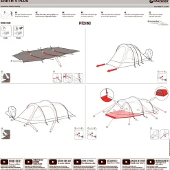 Clearance Earth 4 campingtelt, 4 personer Kuppeltelte|Camping- & Familietelte