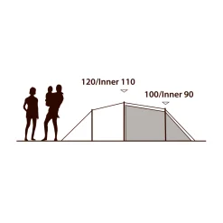 Clearance Earth 3 plus campingtelt, 3 personer Camping- & Familietelte