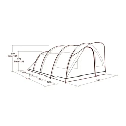 Sale Sky 6 campingtelt, 6 personer (Blue) Camping- & Familietelte
