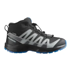 Clearance Youth XA Pro V8 Mid CSWP vandrestøvle, junior (Black/Blue) Børn Vandrestøvler