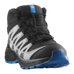 Clearance Youth XA Pro V8 Mid CSWP vandrestøvle, junior (Black/Blue) Børn Vandrestøvler