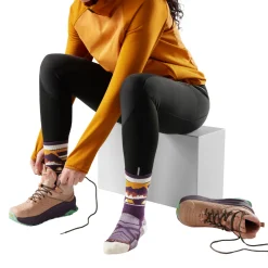 Discount Hike Light Cushion Mountain Moon Crew Vandresok, dame (Purple Iris) Dame Sokker|Sokker·