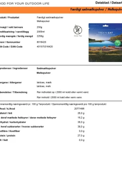 Clearance Trek'n Eat Sødmælkspulver Langtidsholdbar Mad|Mad & Drikke