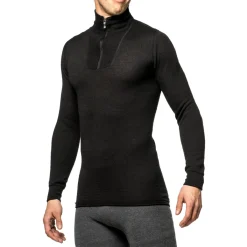 Hot Zip Turtleneck 200 uldundertrøje, unisex (Black) Dame Undertøj·Uldundertrøjer|Undertøj·Skiundertøj