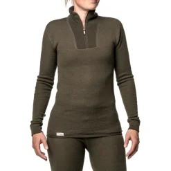 Outlet Zip Turtleneck 200 uldundertrøje, unisex (Pine Green) Dame Undertøj·Uldundertrøjer|Undertøj·Skiundertøj